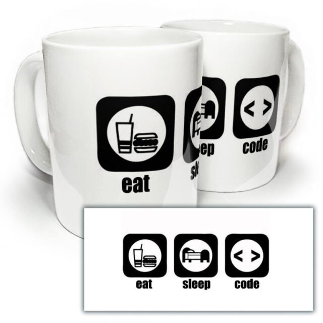 Kubek - dla Programisty - Eat, Sleep, Code