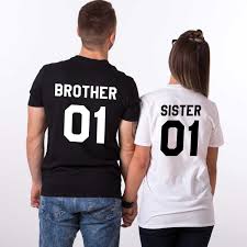 Zestaw koszulki 2 szt. dla Rodzeństwa - Brother & Sister