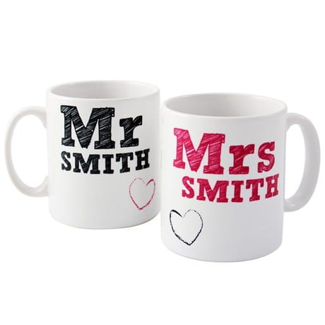 Kubki dla par ~Mr & Mrs Smith
