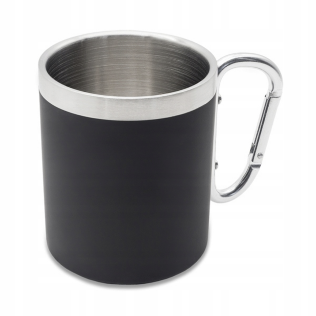 Kubek stalowy Magaro 300 ml, czarny