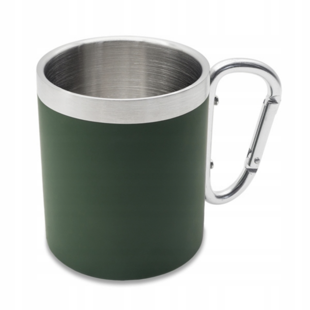 Kubek stalowy Magaro 300 ml, ciemny zielony