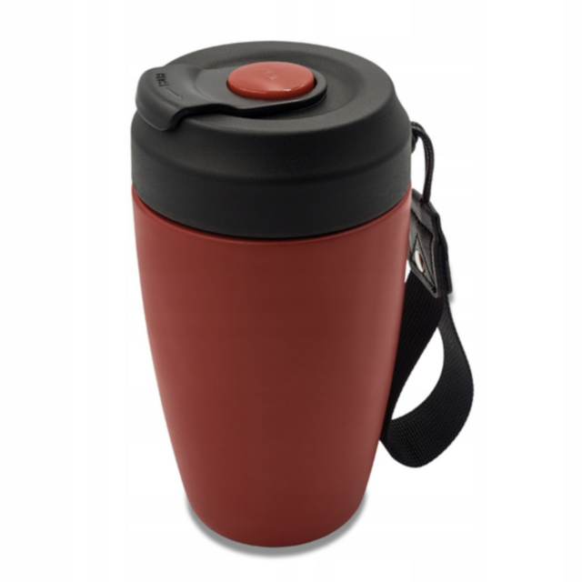 Pojemnik, kubek próżniowy - 380 ml - czerwony