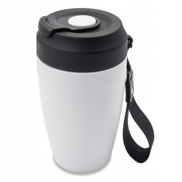 Pojemnik, kubek próżniowy - 380 ml - biały