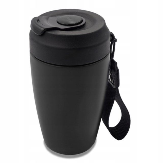 Pojemnik, kubek próżniowy - 380 ml - czarny