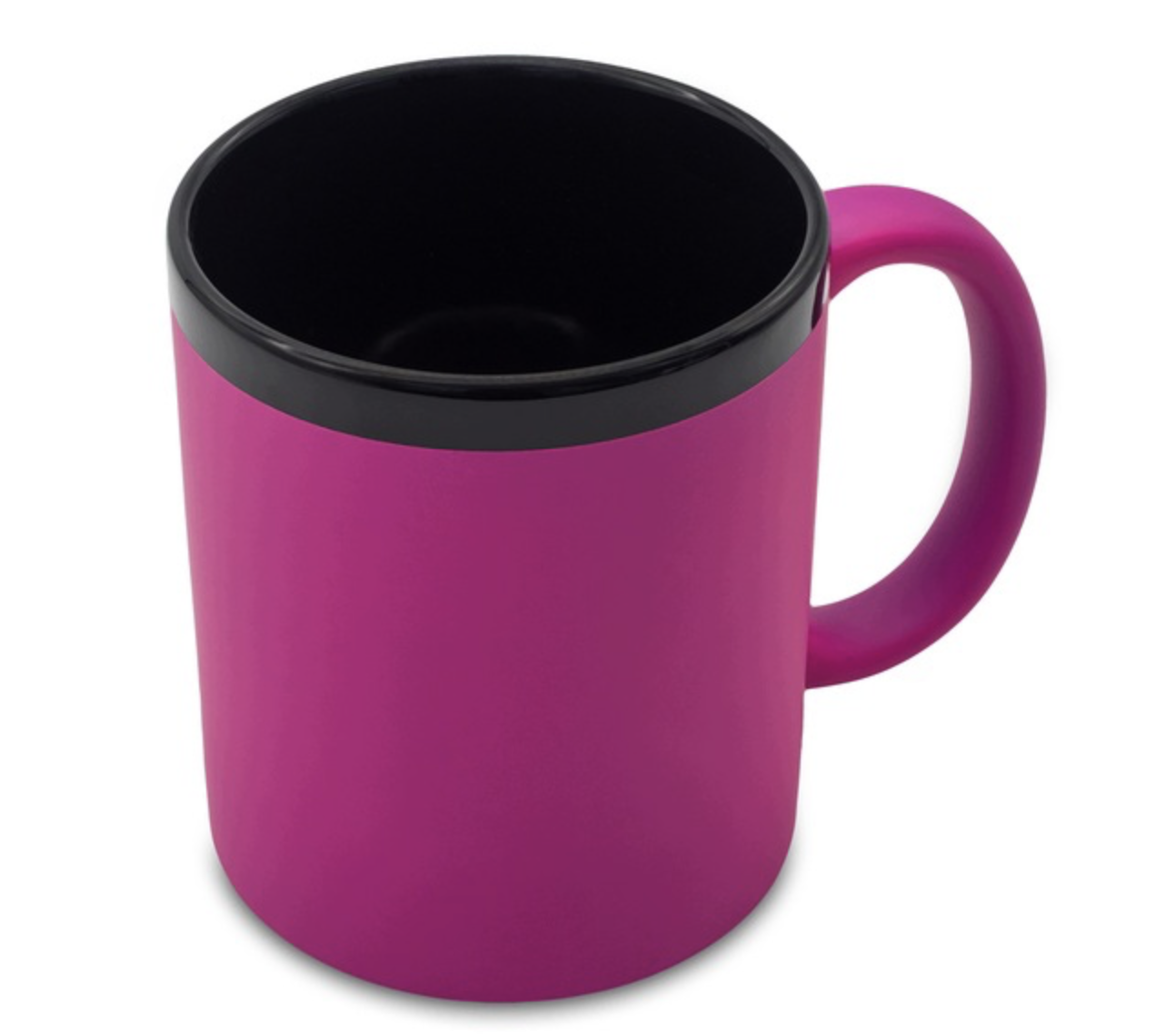 Kubek ceramiczny, magenta - 350 ml - obrazek 2