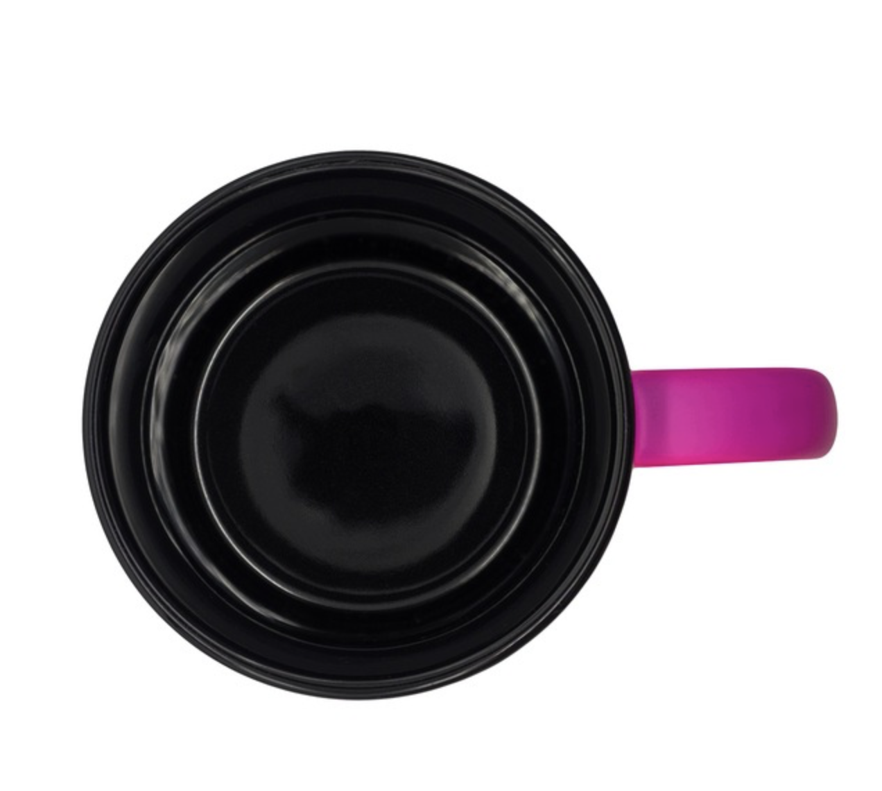 Kubek ceramiczny, magenta - 350 ml - obrazek 3