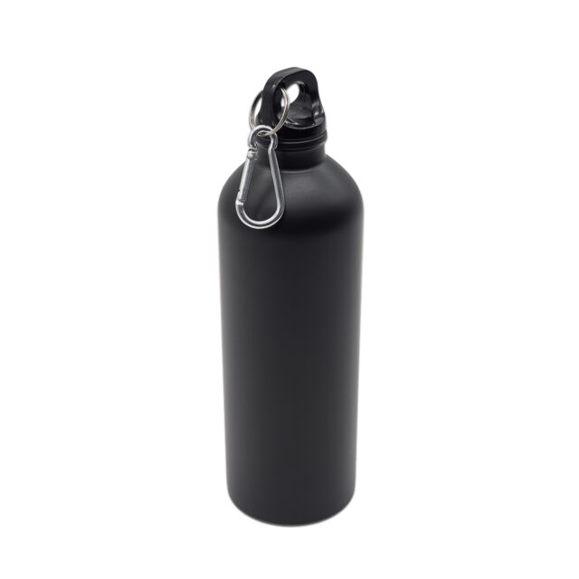 Bidon stalowy Caminos 800 ml, czarny
