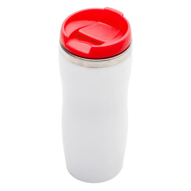 Kubek termiczny Askim 350 ml, czerwony