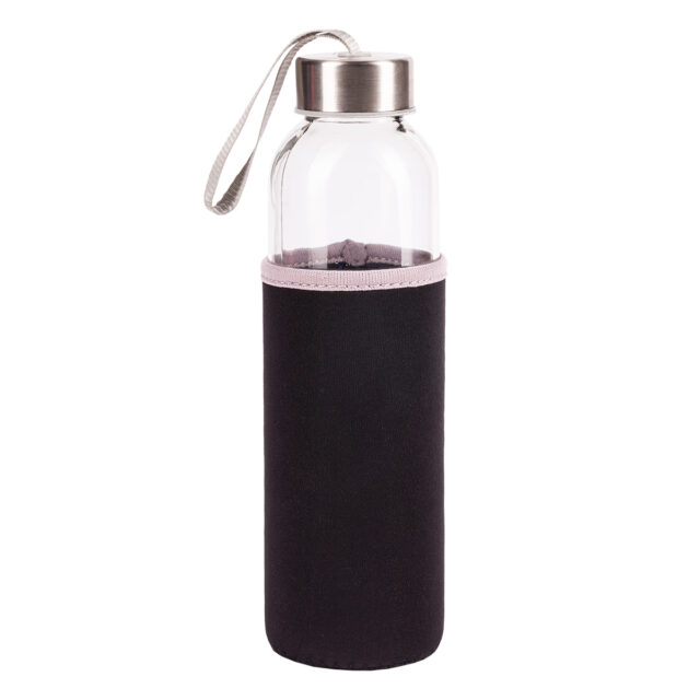 Szklana butelka Vim 500 ml, czarny