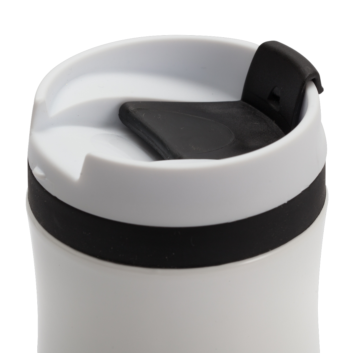 Kubek termiczny Viki 390 ml, czarny/biały - obrazek 3