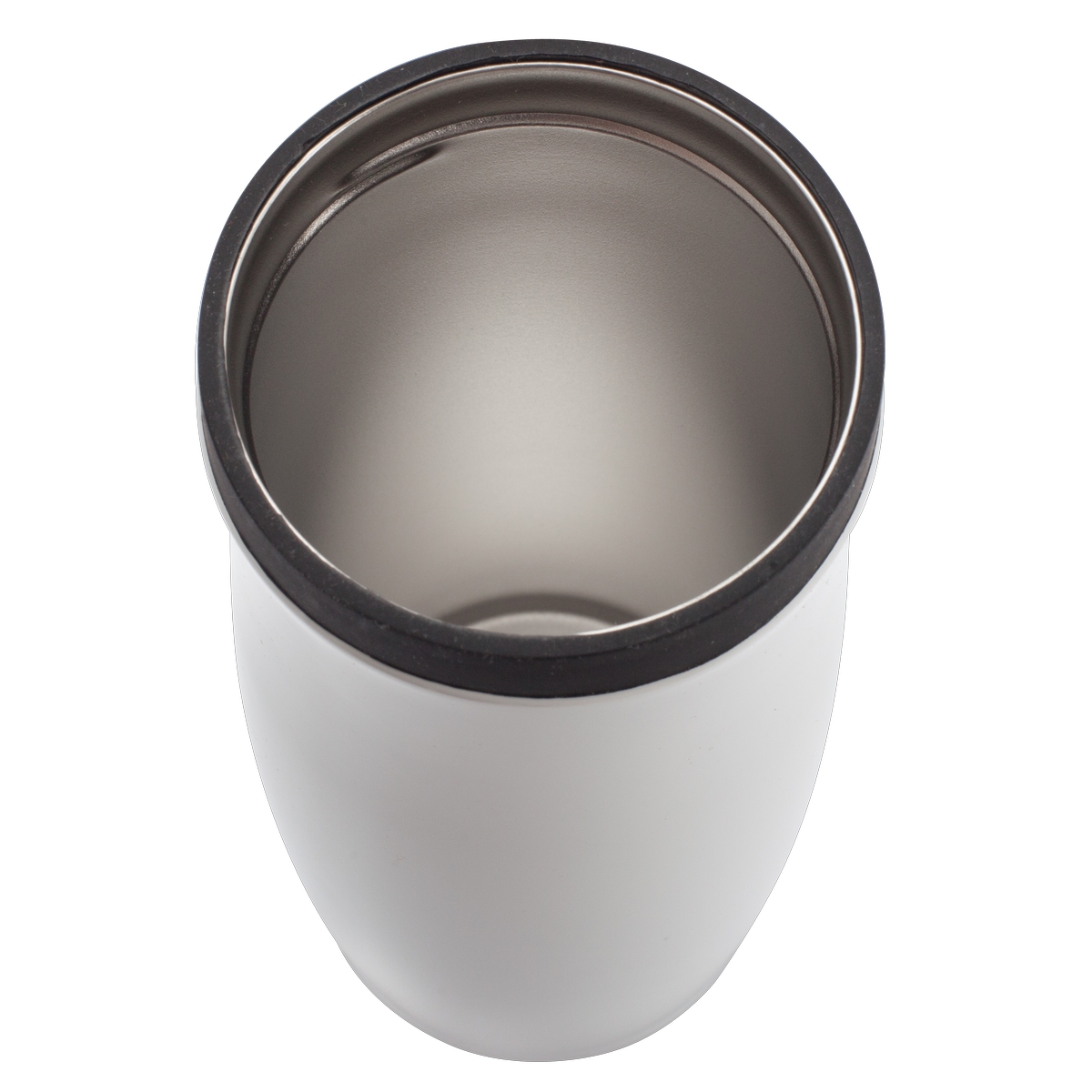 Kubek termiczny Viki 390 ml, czarny/biały - obrazek 4
