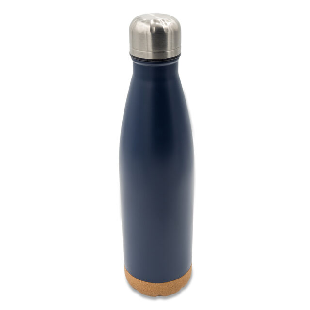 Butelka termiczna z korkowym spodem Jowi 500 ml, granatowy
