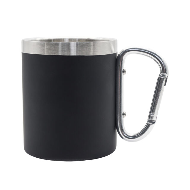 Kubek stalowy Magaro 300 ml, czarny