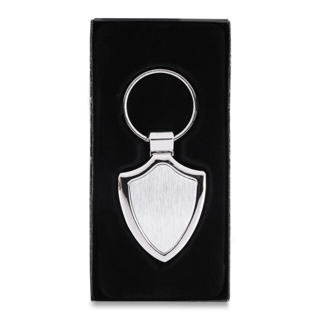 Brelok metalowy Emblem, srebrny