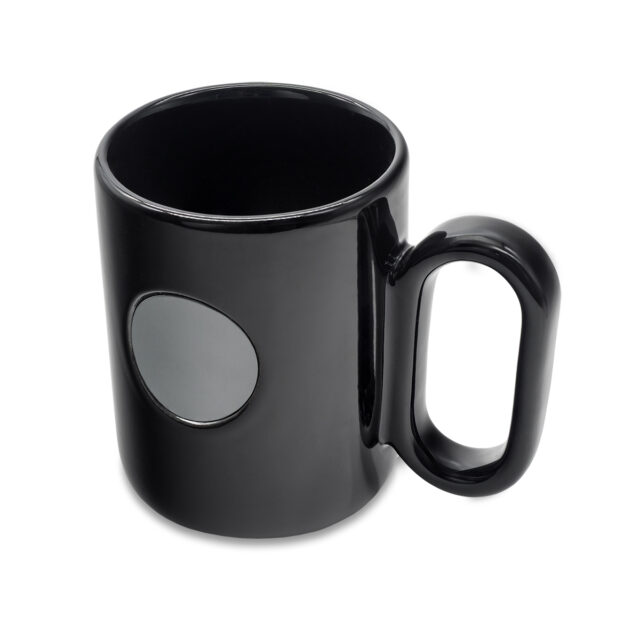 Kubek ceramiczny Pery 480 ml, czarny