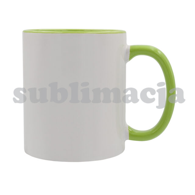 Kubek z powłoką sublimacyjną Gaeta 330 ml, jasny zielony