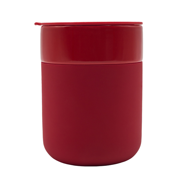 Kubek ceramiczny Caldo 370 ml, czerwony