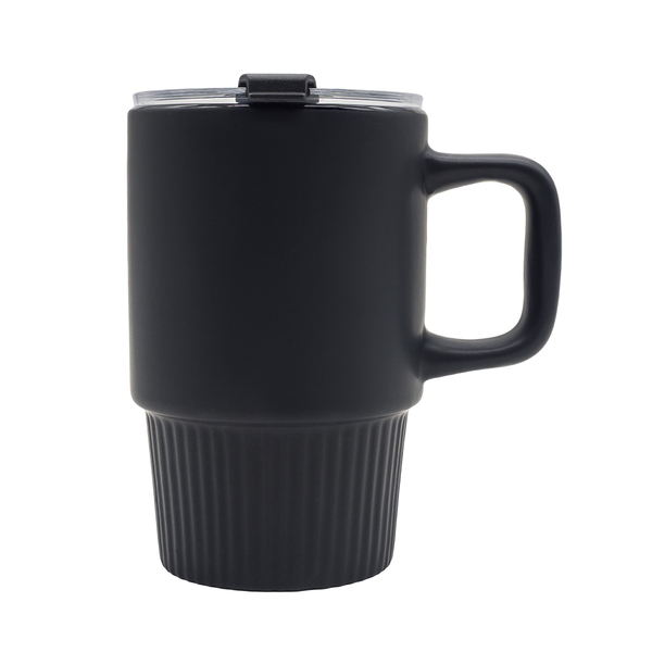 Kubek ceramiczny Azzurro 440 ml, czarny