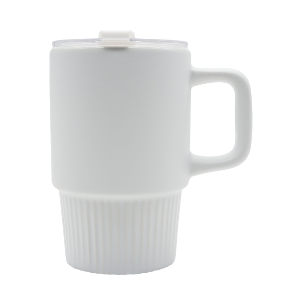 Kubek ceramiczny Azzurro 440 ml, biały