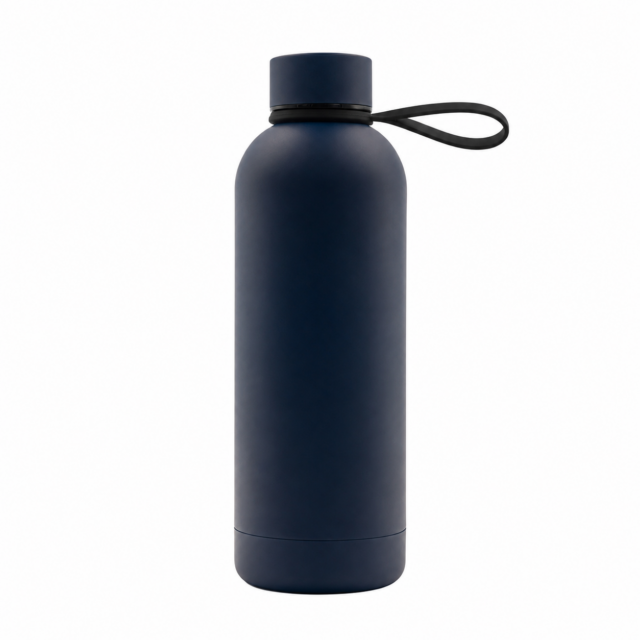 Butelka termiczna z uchwytem Mendoza Duo 500 ml, granatowy